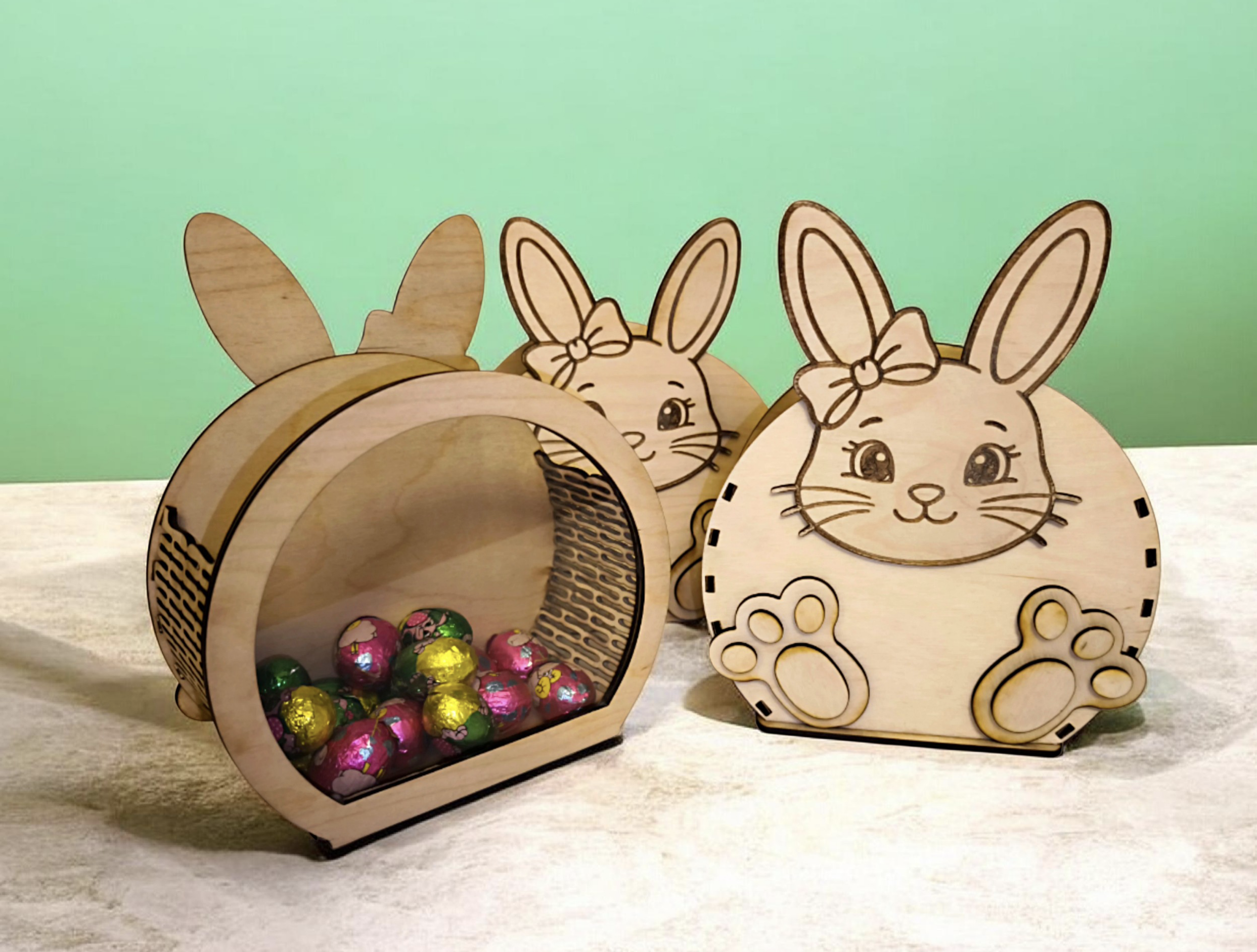 Dwustronny organizer wielkanocny Króliczek