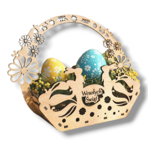 Koszyczek wielkanocny ze sklejki 3 mm